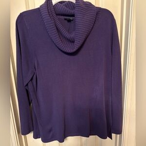 East 5th Women's Deep Purple Cowl Neck Sweater